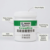 Texture Paste White for Acrylic Painting, Modelling Paste for Impasto, Heavy Body Paste for 3D Effect, Art Paste for Textured Art