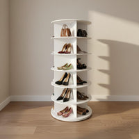 Rotating Shoe Rack Space Saving 360 Degree Shoe Organizer Sturdy Construction Household Storage for Corner