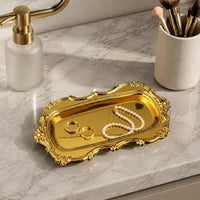 Decorative Tray Embossed Household Tableware European Design