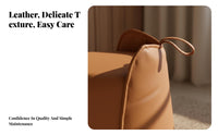 Round Pouf with Handle Light Luxury aesthetic Round Pouf Nordic Design for Cloakroom