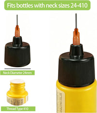 50 Pack Precision Applicator Caps for 2oz Acrylic Paint Bottles