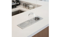 Embedded Cup Washer Built-in Countertop Cup Washer Low-Profile Drinkware Rinser for Baristas, Bartenders, Coffee Bar, Cafe, Kitchen Sink
