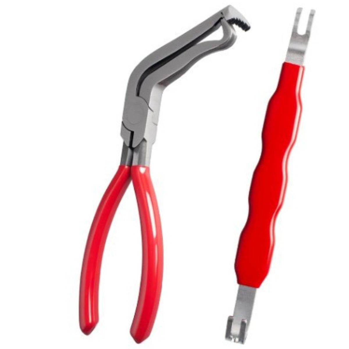 2 Pieces Auto Wire Cutting Pliers Easy Grip Hose Separator Pliers Burgundy Grasp Cable Nippers for Electrical Work