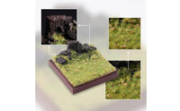1/64 Scale Miniature Display Base Low-Profile Display Platform with Frame Compact Solid for Modelers, Desk, Shelf