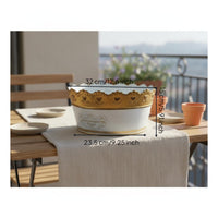 3 Pieces Lace Border Planter Decorative Garden Decor Indoor Outdoor Use