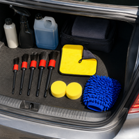 Full Detailing Car Cleaning Kit Microfibre Car Wash Kit with Wheel Brush