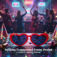 Exaggerated design Giant Novelty Glasses Frame Oversized Design Prop visionwear Funny Party Supply vivid hues for Sports Fans, Cosplayers, Parties, celebrations, photo stations, Sporting events