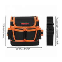 Electrician Tool Pouch Thickened Multi-Compartment Tool Belt Utility Pouch for Electricians, Repair Workers, Maintenance