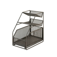 Under-Sink Organizer Freestanding 3-Tier Storage Rack Vertical for Bathroom