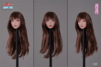 现货Z6TOYS ZC016 1/6 亚洲可动眼美女头雕 月月 共6款