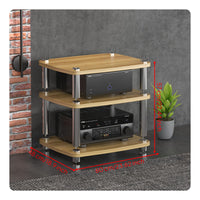 Audio Equipment Rack Vibration Reduction Shock Absorbing Amplifier Cabinet Heavy Duty Home Theater Equipment Rack for Audiophiles, KTV