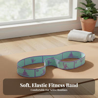 High Elasticity Stretching Stretch Strap Portable Flexibility Training Band Non-Slip for Fitness Enthusiasts, Athletes, Home Workout