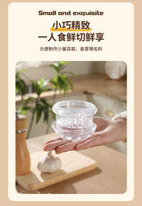 Press Garlic Mincer and Peeler, Plastic, 6x8 cm