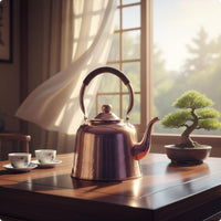 Stovetop Copper Teapot Easy to Pour Copper Stovetop Kettle Kitchenware for Home Use