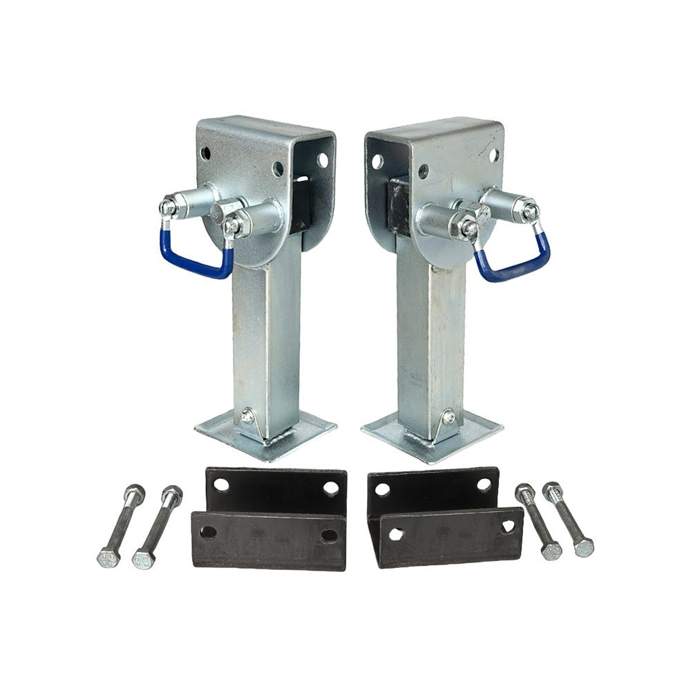 Heavy Duty RV Stabilizer Jack with Manual Crank and Stainless Steel Construction