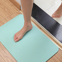 Diatomaceous Earth Bath Mat Quick Dry Non-Slip Absorbent Bathroom Floor Mat