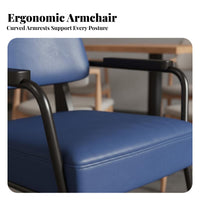Upholstered Armchair with Angled Legs Factoryinfluenced & Design Business-Grade Furniture Retro Design Rustresistant Finish
