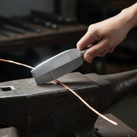 Forged Steel Forging Tool with Polished Surface Heavy-Duty Hand-Forging Tool Solid Metal for Metalworkers, Jewelers, Crafters, Workshop, Studio