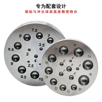 Metal Forming Dapping Set with Punches and Anvil - Square and Round Anvil