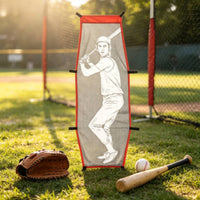 Strike Zones Target with Straps Rectangular Pitching Target Cloth Easy to Install for Softball Athletes