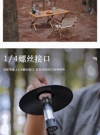 户外多功能桌面置物架迷你灯架可拆卸铝合金餐具收纳架露营挂架