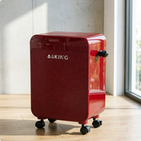Wheeled Trash Can Fitted Lid Lidded Trash Can Rounded Corners for Bathroom