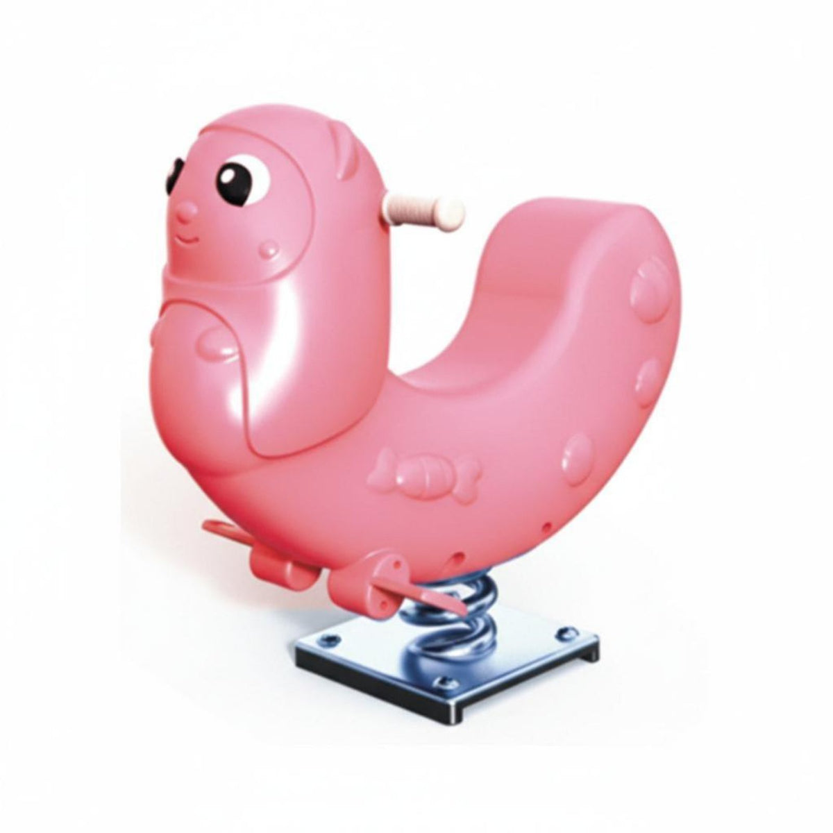 CreatureShaped Bouncy Ride Easy-Grip Handles coil bouncy toy Built-in Footrests Brightly Colored for Preschoolers, Kindergarten