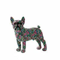 French Canine Figurine Unique Gift French Canine Statue Artistic Resin Dog Statue for Living Room, Entryway, Bookshelf