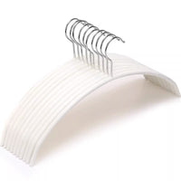 Extended Non-Slip Coated Hangers for Suits - Wet/Dry Use, Set of 10