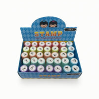 35 Pieces Self-Inking Bug Stamp Cylindrical Novelty Stamp Prank Pocket-Sized for Teachers, Classroom Rewards