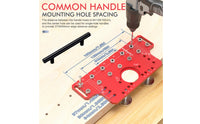 Aluminum Alloy Cabinet Hardware Jig Precision Woodworking Drilling Positioning Guide Long-Lasting Cabinet Handle Jig Heavy-Duty for Furniture Making