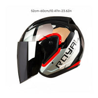 ABS Shell 3/4 Motorcycle Helmet Wind Protection Head Protector Clear Lens for Commuting
