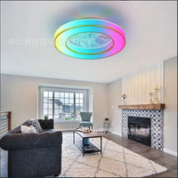 Tuya Smart RGB Ceiling Fan Light with Music Sync, Modern Style