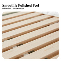 Rollable Slat Foundation hush-quiet foundation interlinked Bed Slats for Students, Renters