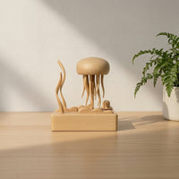Jellyfish Figurine Minimalist Jellyfish Sculpture Decorative Aquatic Decor for Simplicity Lovers