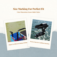 Adjustable folding fishing tripod