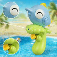 Molded Aquatic Creature-Shaped Water Blaster Compact Aquatic Creature Water Easy-to-Use Toy Large Tank for Toddlers, Beach
