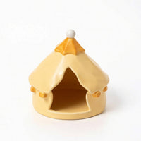 Ceramic Hamster Easy to Clean Small Animal Hideaway Cool Hideaway for Cages, Tabletops