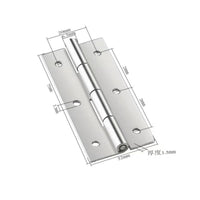 Thickened Material Stainless Steel Continuous Hinge Rustproof Heavy Duty Strip Hinge Polished Finish Hardware Supplies for DIYers