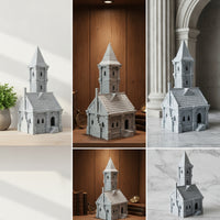 Fortified Dwelling Weathered Miniature Building Model Authentic Scenery for Tabletop Gaming