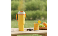 Portable Wireless Juicer Cup Ice Crushing Rechargeable Blender with Travel Lid Lid Personal Blender with Straw Stainless Steel