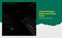 Car window sun & cover, mesh shield cover, sunlight protection, heat insulation, privacy screen for SUVs & sedans