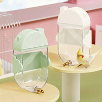 Leak-Resistant Parrot Water Feeder Easy to Install Automatic Bird Water Dispenser Construction Cage Waterer for Parrots, Pigeons