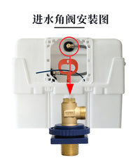 Adapter for Grohe Wall-Mounted Water Tank Brass Angle Valve Braided Inlet Corrugated Pipe Concealed Tank Water Inlet Assembly