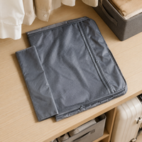 210D Oxford Luggage Lining Fabric, Polyester Bag Making Fabric, Robust Backpack Interior Material, Grey/Black