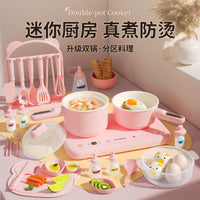 Mini Kitchen Play Set for Girls - Real Cooking Simulation Toy, Holiday Gift