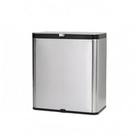 Stainless Steel Trash Container Sliding Lid Wall-Mounted Trash Container Space