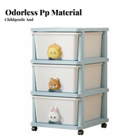 Multi-Bin Toy Storage Unit Large Capacity children's Furniture Easy Assembly