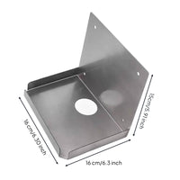 Heavy Duty Shelf Bracket with Tray Thickened Stainless Steel Shelf Bracket Rustproof Support Brackets Space-Saving for Restaurants