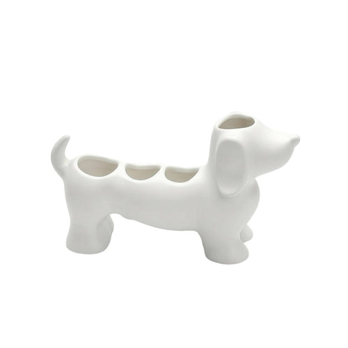 Dachshund-Shaped Toothbrush Holder Whimsical Toothbrush Holder with Compartments Versatile Washroom Accessory for Kids, Vanity